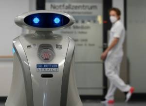 Chatty robot Franzi cheers up German patients.jpg