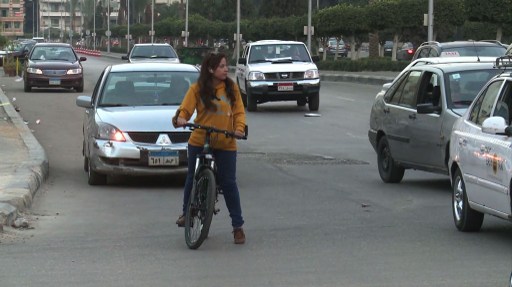 Egyptian female cyclists pedal for acceptance