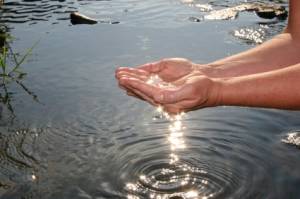 eau polluée et main.JPG