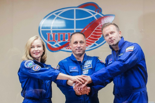 Russian crew set for blast off to film first movie in space