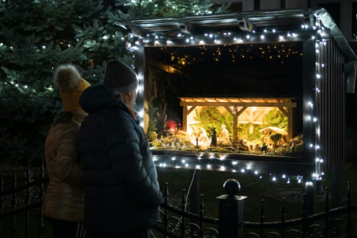 Nativity scenes light up Slovenian 'Christmas village'