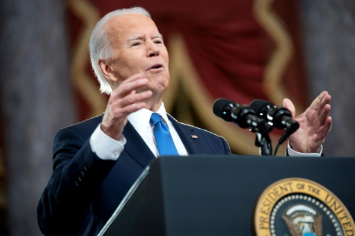 Biden tears into Trump on anniversary of 'insurrection'