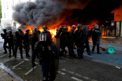 Clashes erupt at French May Day protests against Macron.jpg