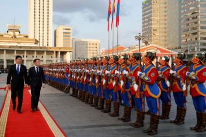 Macron makes first French presidential visit to Mongolia.jpg