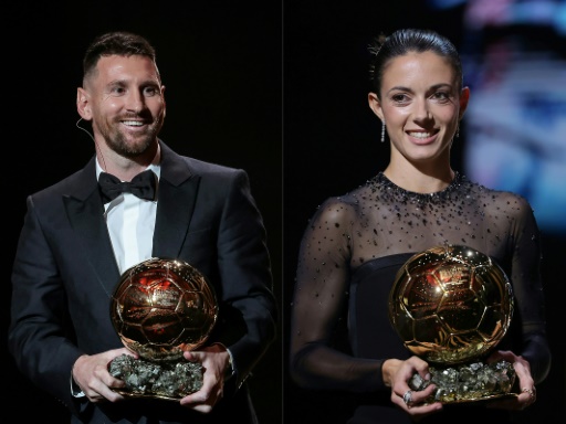 Messi wins eighth Ballon d'Or as Bonmati claims women's award