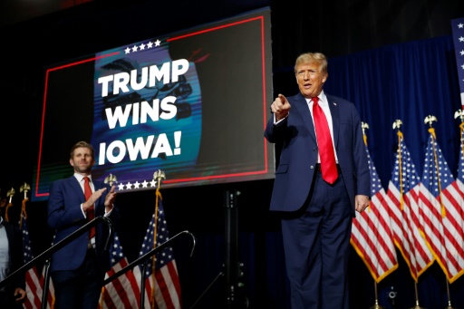 Big win in Iowa moves Trump closer to Biden re-match