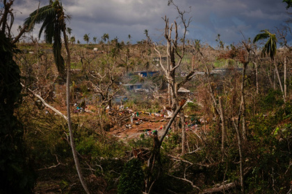 The disappearance of lush forests has made slums more visible