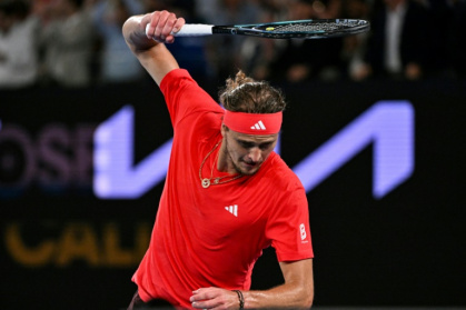 Alexander Zverev smashes his racquet in frustration