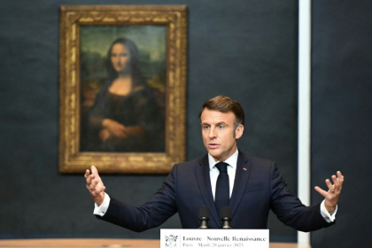 Emmanuel Macron said the Mona Lisa would have its own 'independently accessible' exhibition spot