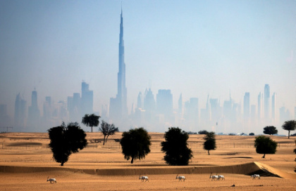 The UAE's population is concentrated in the coastal cities of Dubai, Abu Dhabi and Sharjah