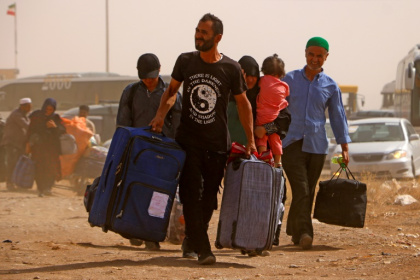 The number of Afghans crossing the border from Iran has surged ahead of a July 6 deadline set by Tehran for undocumented Afghans to leave - Mohsen KARIMI (AFP) The number of Afghans crossing the border from Iran has surged ahead of a July 6 deadline set by Tehran for undocumented Afghans to leave - Mohsen KARIMI (AFP)